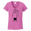 Ladies Heavy Cotton™ 100% Cotton V-Neck T-Shirt Thumbnail