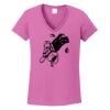 Ladies Heavy Cotton™ 100% Cotton V-Neck T-Shirt Thumbnail