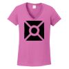 Ladies Heavy Cotton™ 100% Cotton V-Neck T-Shirt Thumbnail