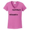 Ladies Heavy Cotton™ 100% Cotton V-Neck T-Shirt Thumbnail