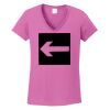 Ladies Heavy Cotton™ 100% Cotton V-Neck T-Shirt Thumbnail