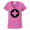 Ladies Heavy Cotton™ 100% Cotton V-Neck T-Shirt Thumbnail