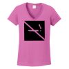 Ladies Heavy Cotton™ 100% Cotton V-Neck T-Shirt Thumbnail