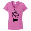 Ladies Heavy Cotton™ 100% Cotton V-Neck T-Shirt Thumbnail