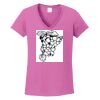Ladies Heavy Cotton™ 100% Cotton V-Neck T-Shirt Thumbnail