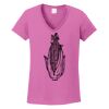 Ladies Heavy Cotton™ 100% Cotton V-Neck T-Shirt Thumbnail