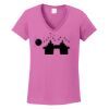 Ladies Heavy Cotton™ 100% Cotton V-Neck T-Shirt Thumbnail