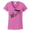 Ladies Heavy Cotton™ 100% Cotton V-Neck T-Shirt Thumbnail