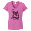 Ladies Heavy Cotton™ 100% Cotton V-Neck T-Shirt Thumbnail