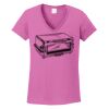 Ladies Heavy Cotton™ 100% Cotton V-Neck T-Shirt Thumbnail