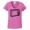 Ladies Heavy Cotton™ 100% Cotton V-Neck T-Shirt Thumbnail