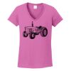 Ladies Heavy Cotton™ 100% Cotton V-Neck T-Shirt Thumbnail