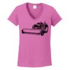 Ladies Heavy Cotton™ 100% Cotton V-Neck T-Shirt Thumbnail