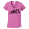 Ladies Heavy Cotton™ 100% Cotton V-Neck T-Shirt Thumbnail