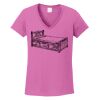 Ladies Heavy Cotton™ 100% Cotton V-Neck T-Shirt Thumbnail