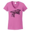 Ladies Heavy Cotton™ 100% Cotton V-Neck T-Shirt Thumbnail