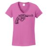 Ladies Heavy Cotton™ 100% Cotton V-Neck T-Shirt Thumbnail