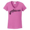 Ladies Heavy Cotton™ 100% Cotton V-Neck T-Shirt Thumbnail