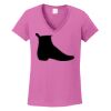 Ladies Heavy Cotton™ 100% Cotton V-Neck T-Shirt Thumbnail