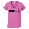 Ladies Heavy Cotton™ 100% Cotton V-Neck T-Shirt Thumbnail