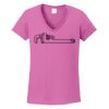 Ladies Heavy Cotton™ 100% Cotton V-Neck T-Shirt Thumbnail