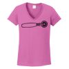 Ladies Heavy Cotton™ 100% Cotton V-Neck T-Shirt Thumbnail