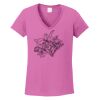 Ladies Heavy Cotton™ 100% Cotton V-Neck T-Shirt Thumbnail