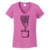 Ladies Heavy Cotton™ 100% Cotton V-Neck T-Shirt Thumbnail