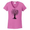 Ladies Heavy Cotton™ 100% Cotton V-Neck T-Shirt Thumbnail