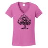 Ladies Heavy Cotton™ 100% Cotton V-Neck T-Shirt Thumbnail