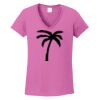 Ladies Heavy Cotton™ 100% Cotton V-Neck T-Shirt Thumbnail