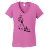 Ladies Heavy Cotton™ 100% Cotton V-Neck T-Shirt Thumbnail