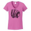Ladies Heavy Cotton™ 100% Cotton V-Neck T-Shirt Thumbnail