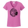 Ladies Heavy Cotton™ 100% Cotton V-Neck T-Shirt Thumbnail