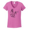 Ladies Heavy Cotton™ 100% Cotton V-Neck T-Shirt Thumbnail