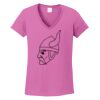 Ladies Heavy Cotton™ 100% Cotton V-Neck T-Shirt Thumbnail