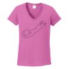 Ladies Heavy Cotton™ 100% Cotton V-Neck T-Shirt Thumbnail