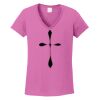 Ladies Heavy Cotton™ 100% Cotton V-Neck T-Shirt Thumbnail