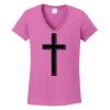 Ladies Heavy Cotton™ 100% Cotton V-Neck T-Shirt Thumbnail