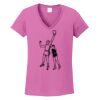Ladies Heavy Cotton™ 100% Cotton V-Neck T-Shirt Thumbnail