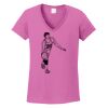Ladies Heavy Cotton™ 100% Cotton V-Neck T-Shirt Thumbnail