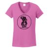 Ladies Heavy Cotton™ 100% Cotton V-Neck T-Shirt Thumbnail