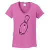 Ladies Heavy Cotton™ 100% Cotton V-Neck T-Shirt Thumbnail