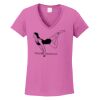 Ladies Heavy Cotton™ 100% Cotton V-Neck T-Shirt Thumbnail