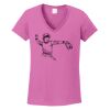 Ladies Heavy Cotton™ 100% Cotton V-Neck T-Shirt Thumbnail