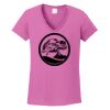 Ladies Heavy Cotton™ 100% Cotton V-Neck T-Shirt Thumbnail