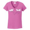 Ladies Heavy Cotton™ 100% Cotton V-Neck T-Shirt Thumbnail