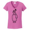 Ladies Heavy Cotton™ 100% Cotton V-Neck T-Shirt Thumbnail