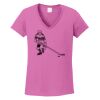 Ladies Heavy Cotton™ 100% Cotton V-Neck T-Shirt Thumbnail