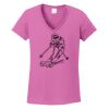 Ladies Heavy Cotton™ 100% Cotton V-Neck T-Shirt Thumbnail